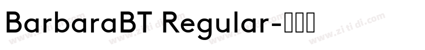BarbaraBT Regular字体转换